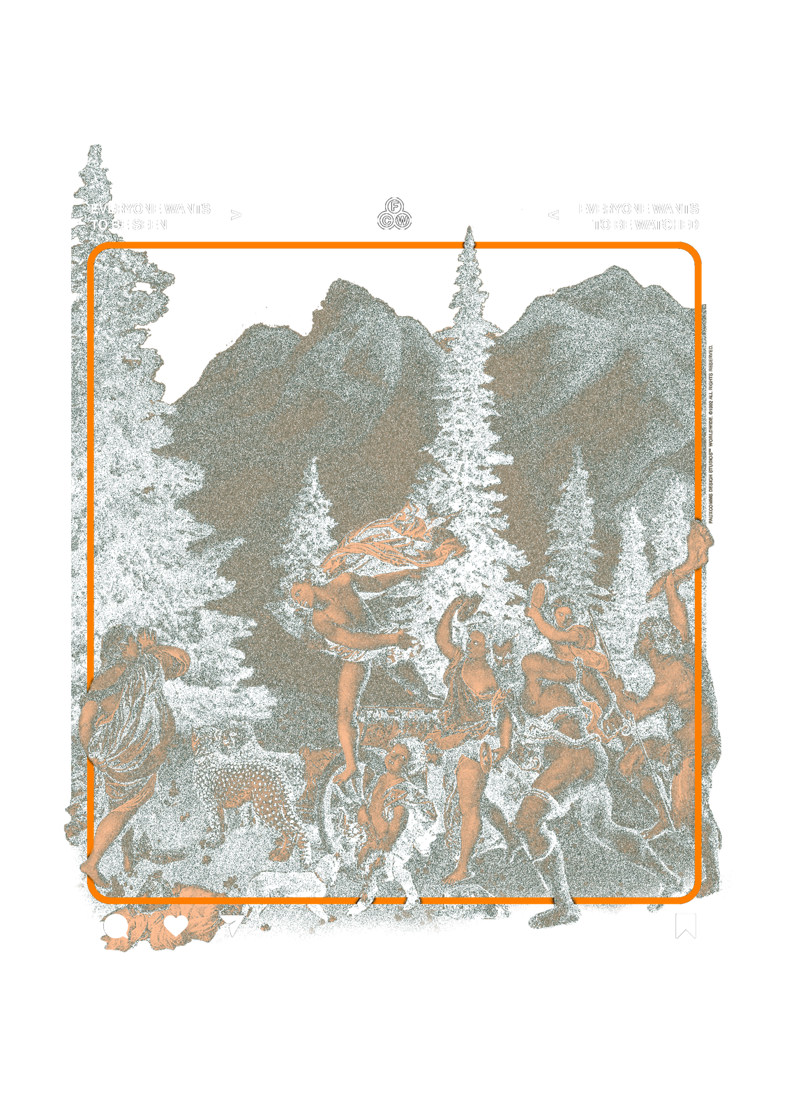 bacchanalia.exe graphic tee by FauxCOMMS©, front print