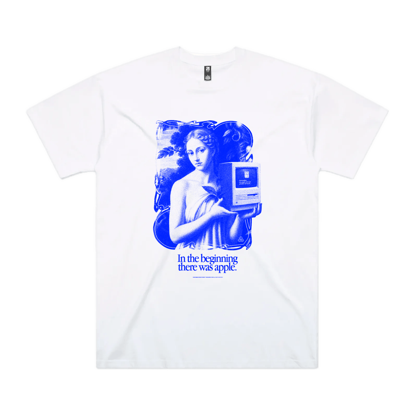 eve_apple_error.exe oversized graphic tee by FauxCOMMS©, front print