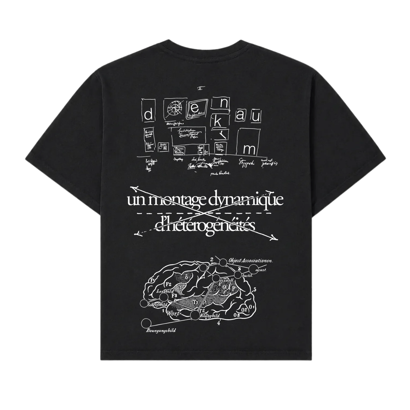 Atlas, Didi, Warburg organic hemp tee by Florian Tripoteau, back print