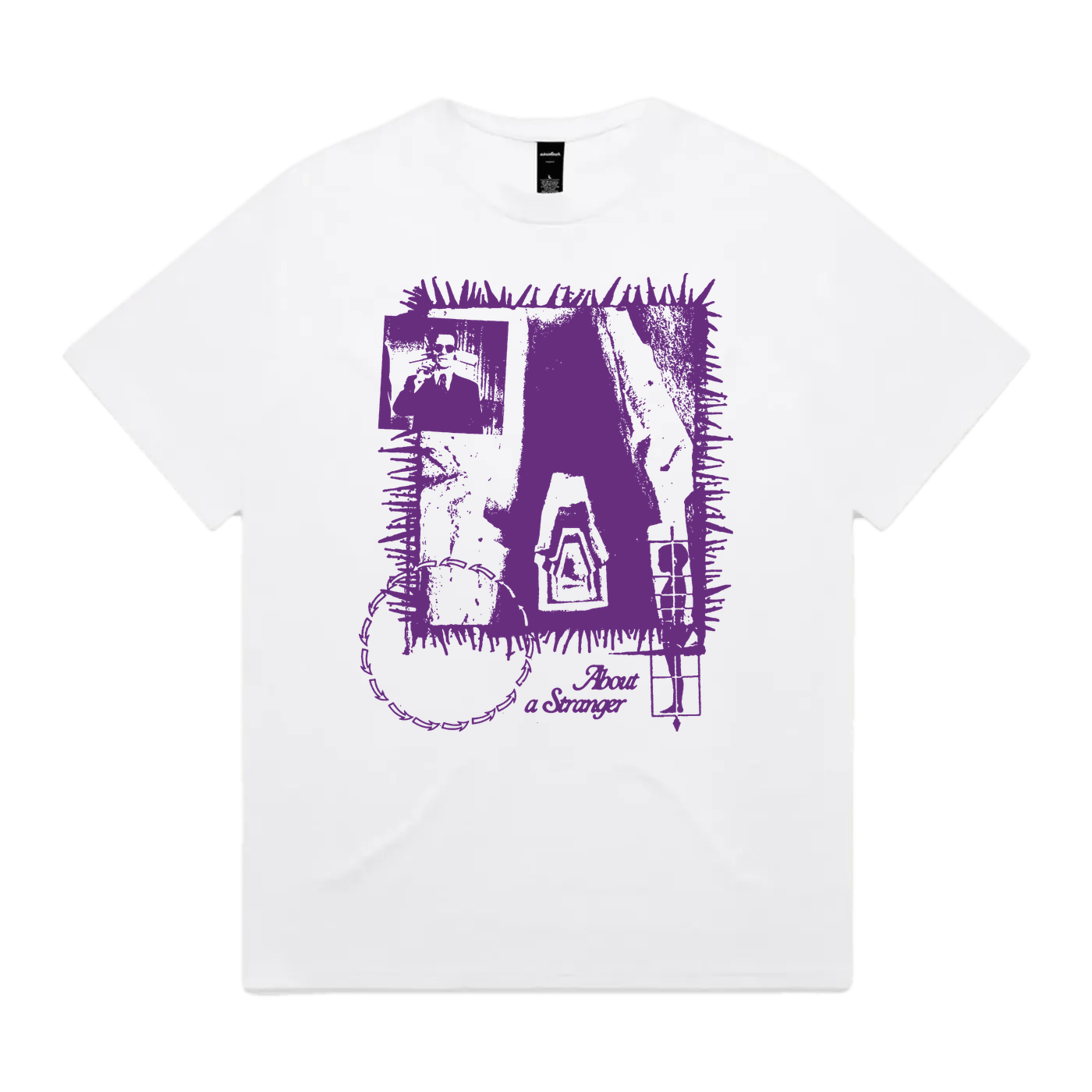 About a Stranger heavyweight graphic tee by Ganang Restra, front print
