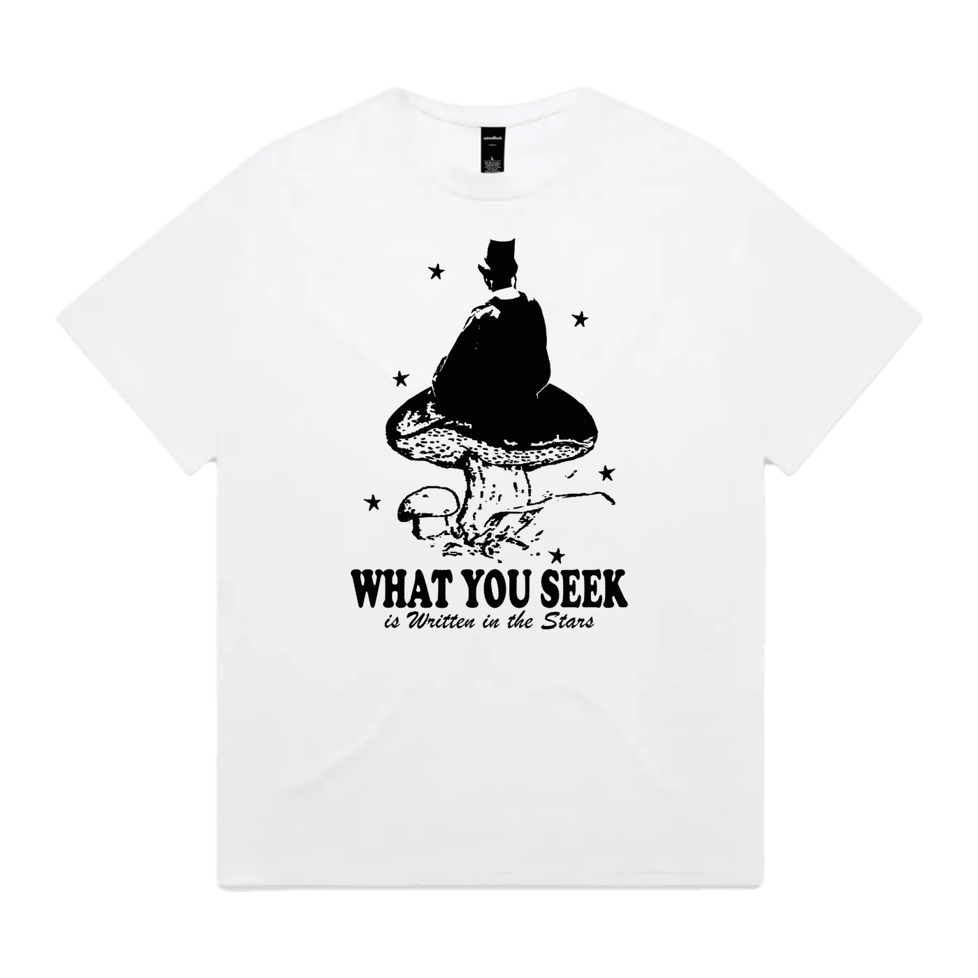 Written Above heavyweight graphic tee by Ganang Restra, front print
