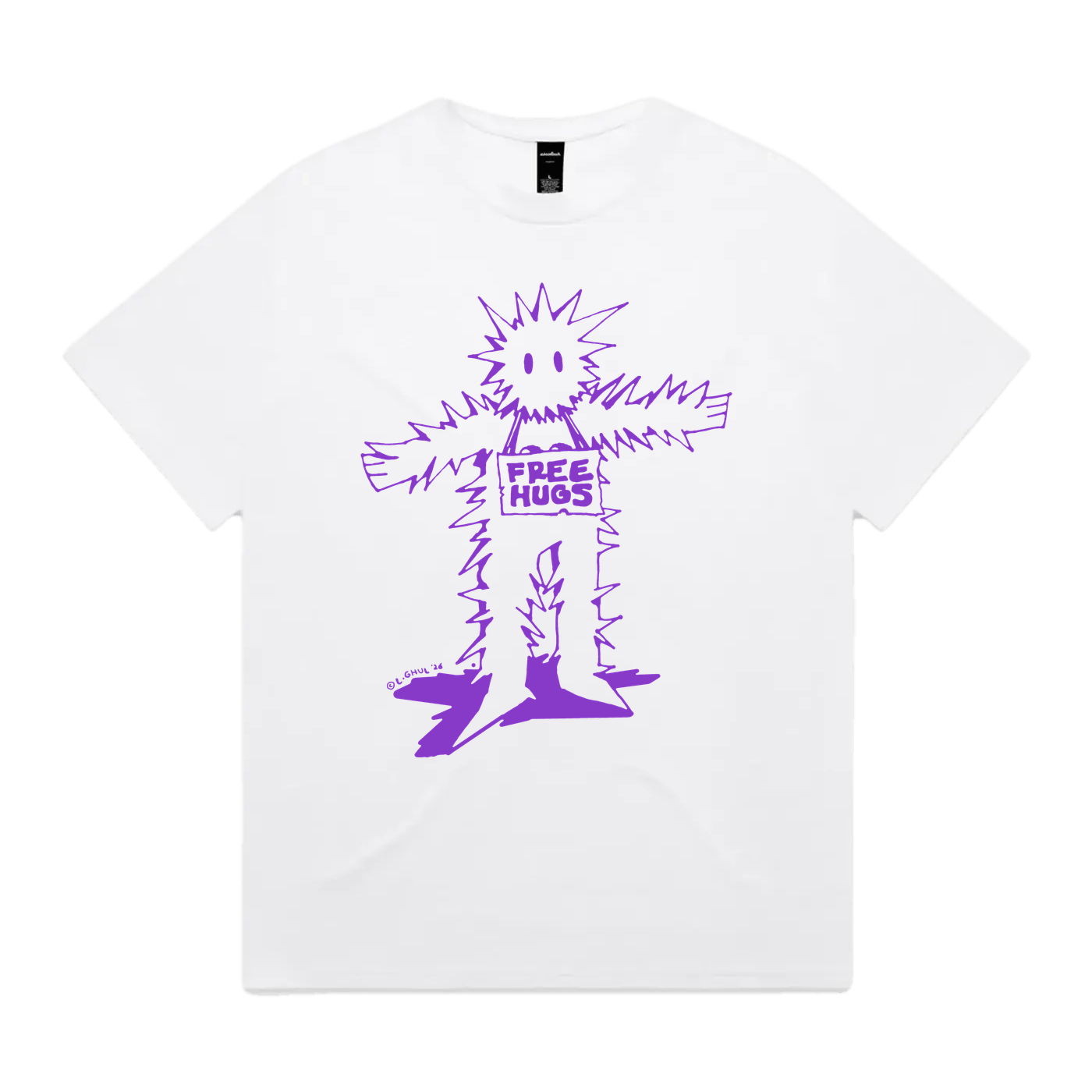 Free Hugs heavyweight graphic tee by lazarghul, front print