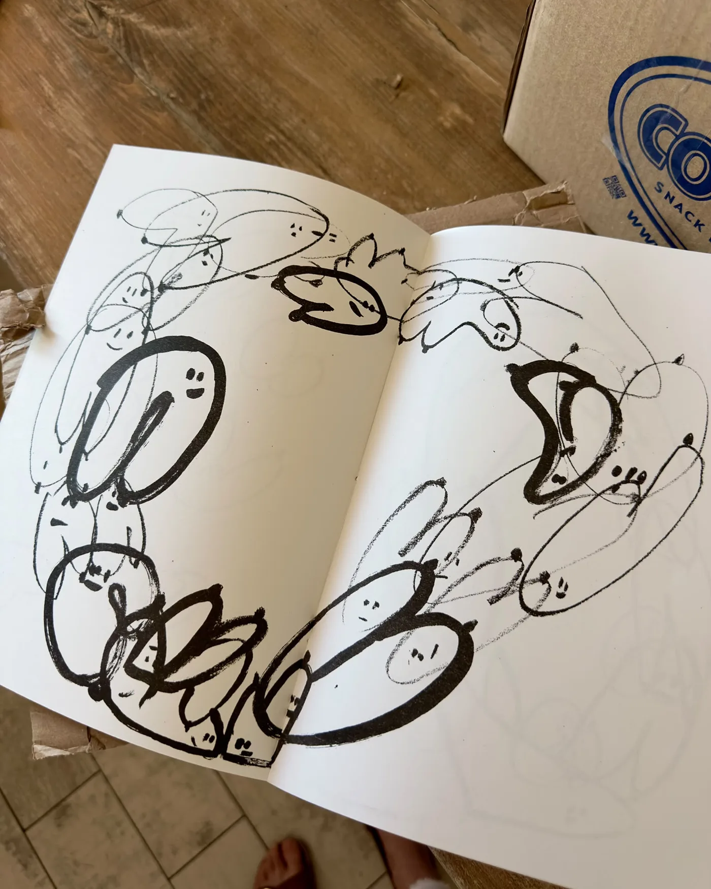 the flying boobs zine, open