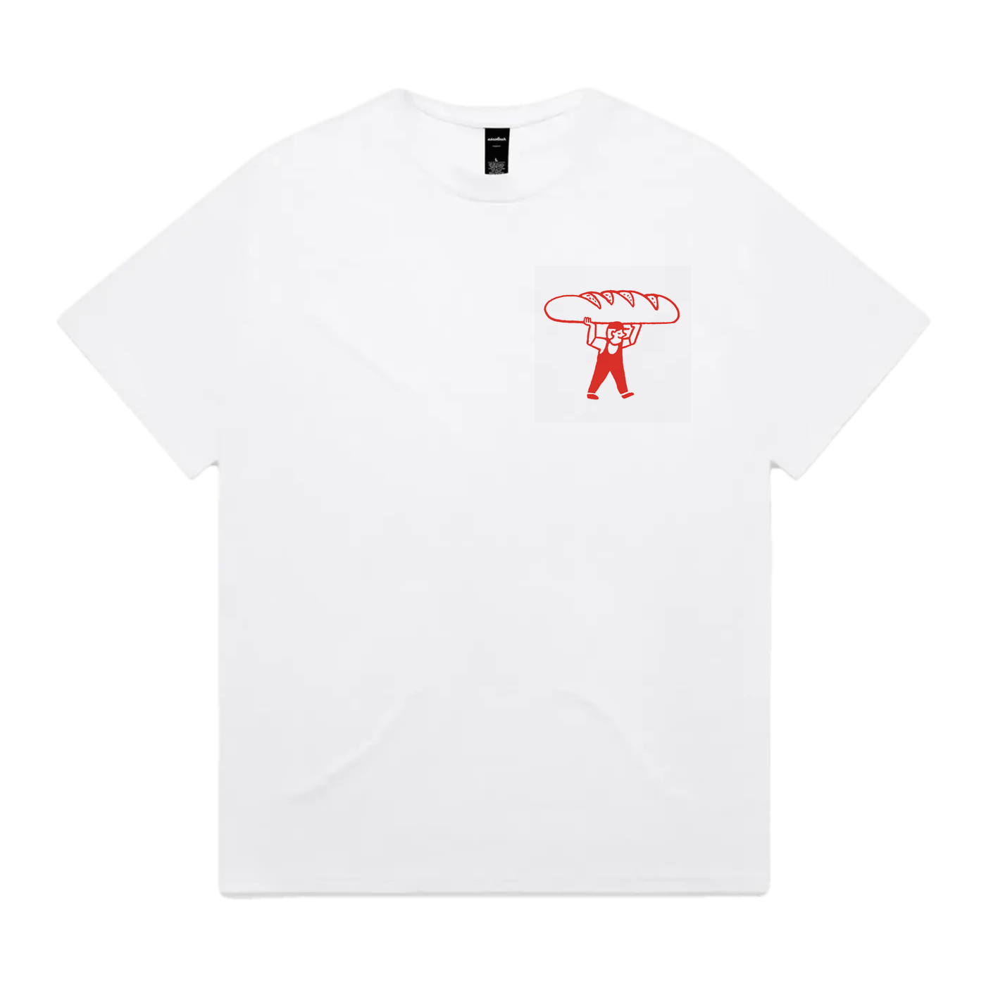Garlic Bread Club heavyweight graphic tee by Michal Loba, front print
