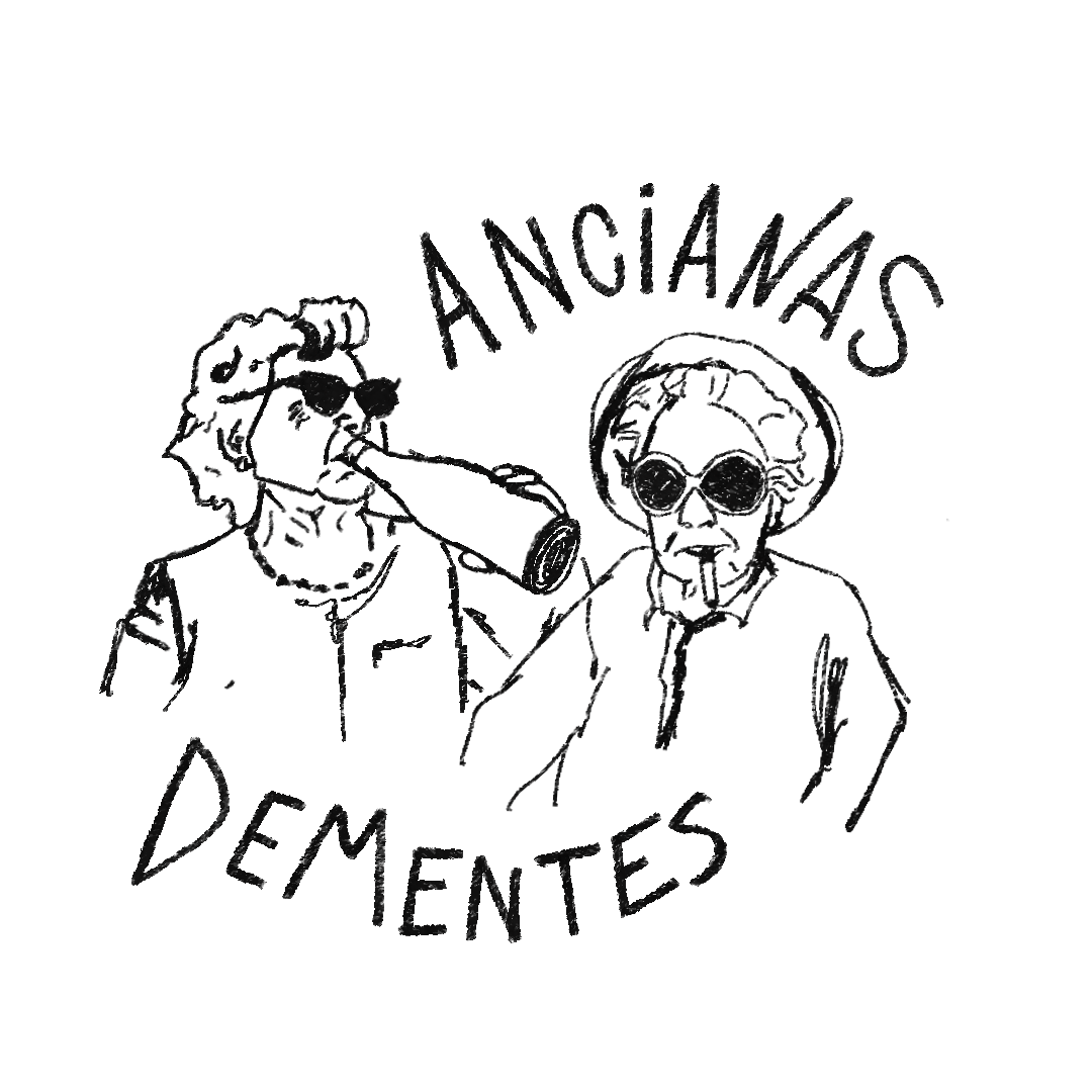 Ancianas dementes heavyweight graphic tee by paz riotorto, back print