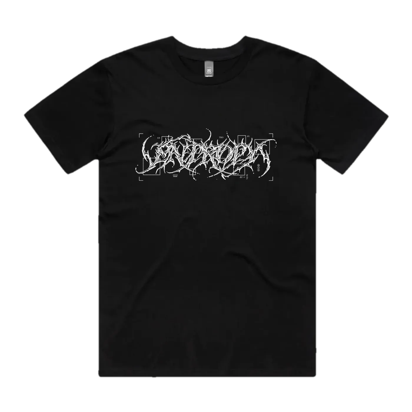 Entropy graphic tee by WRTCHD, front print